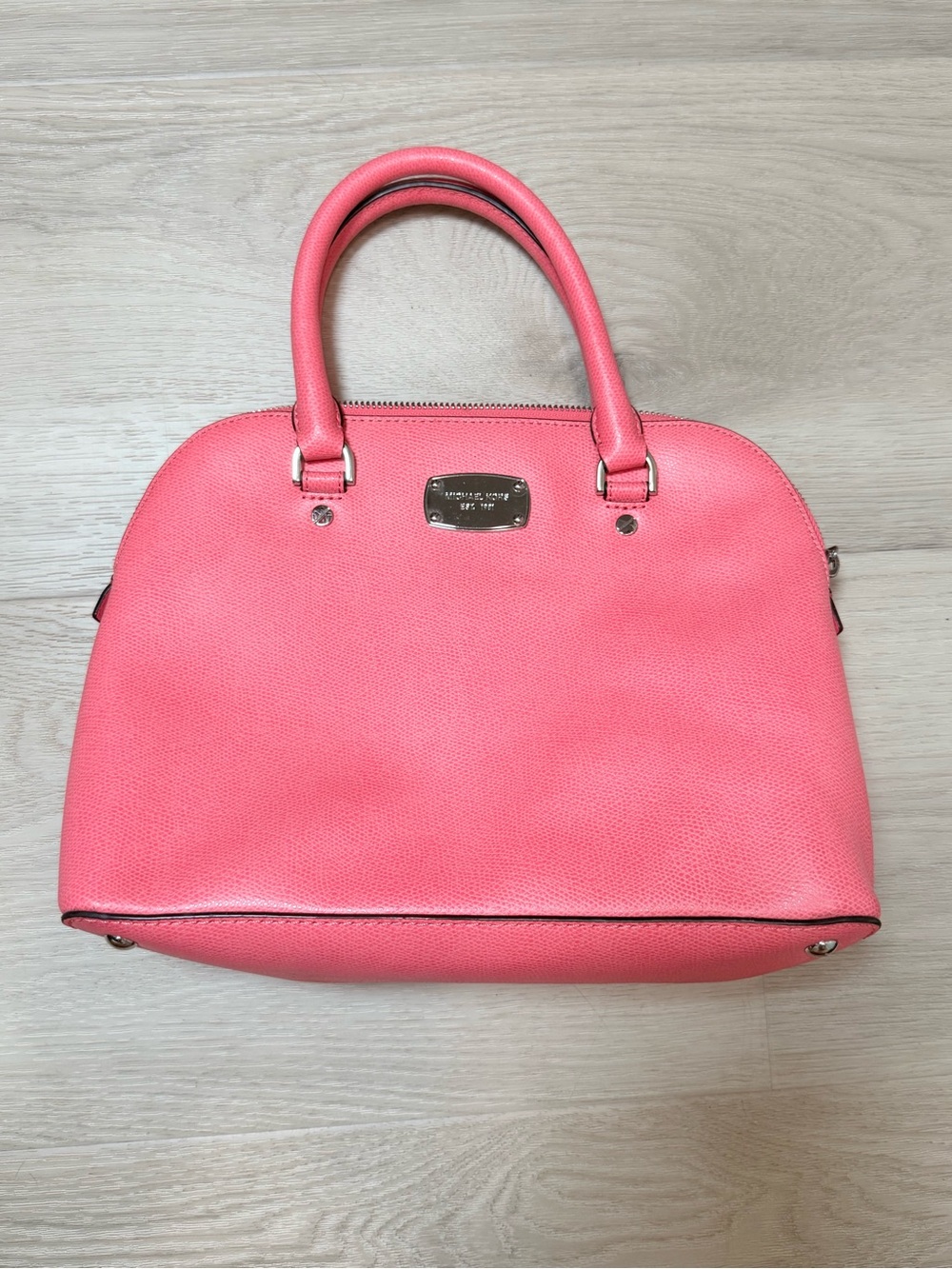 Michael Kors Coral Pink Dome Satchel
